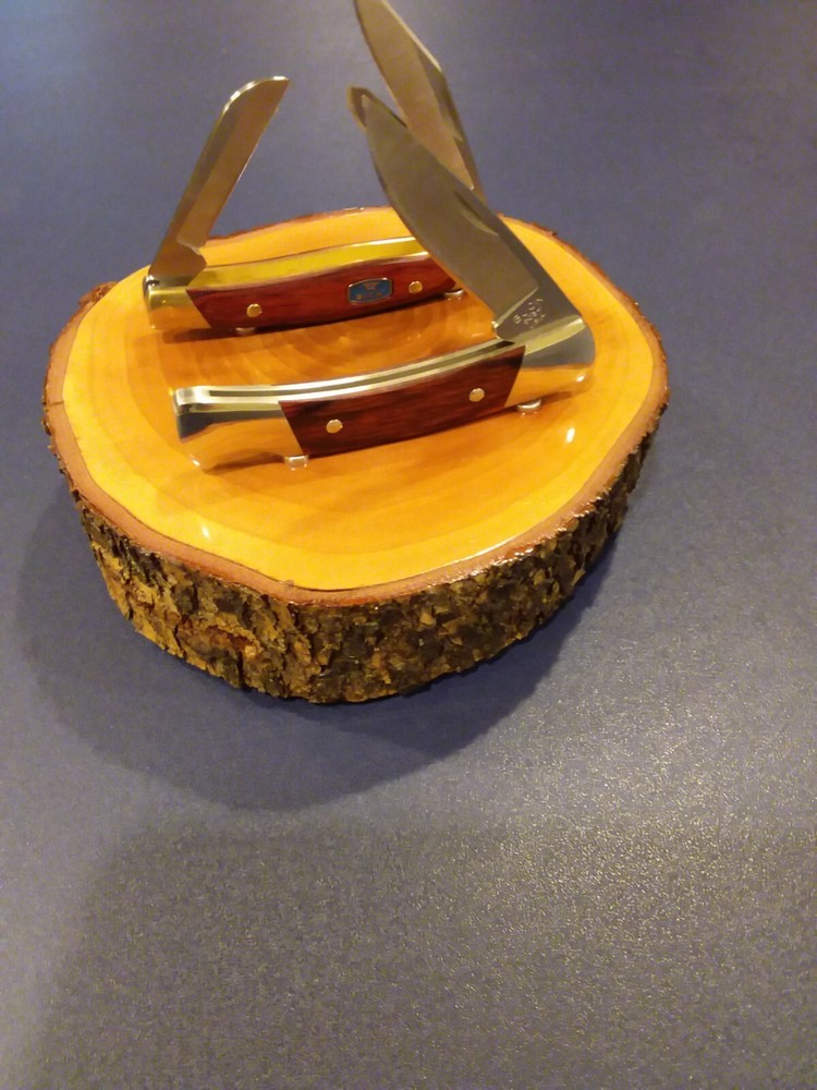 FOLDING KNIFE DISPLAY STAND, SOLID PEAR WOOD
