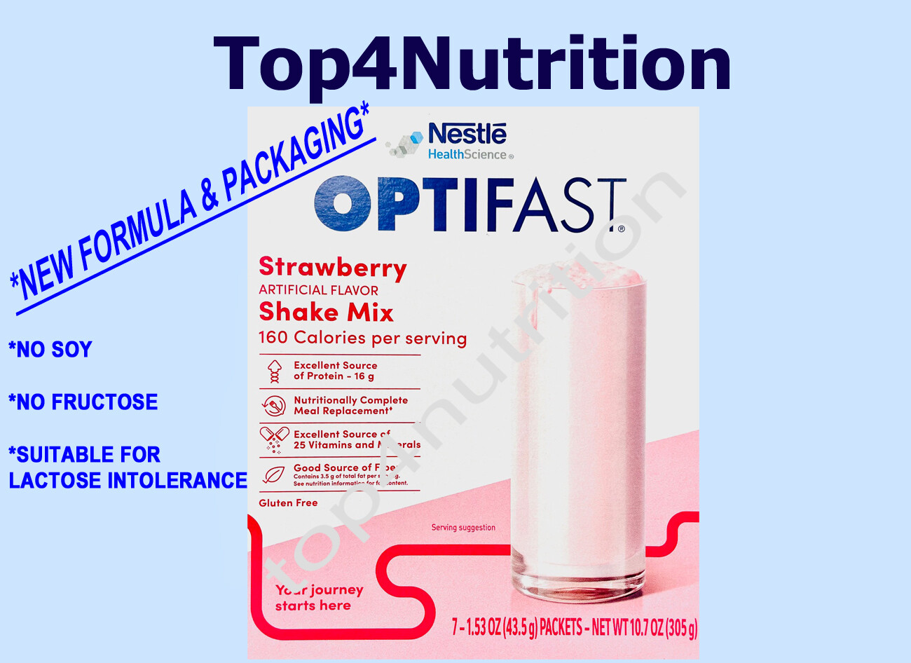 OPTIFAST POWDER SHAKES | STRAWBERRY | EXP:  APRIL OF 26
