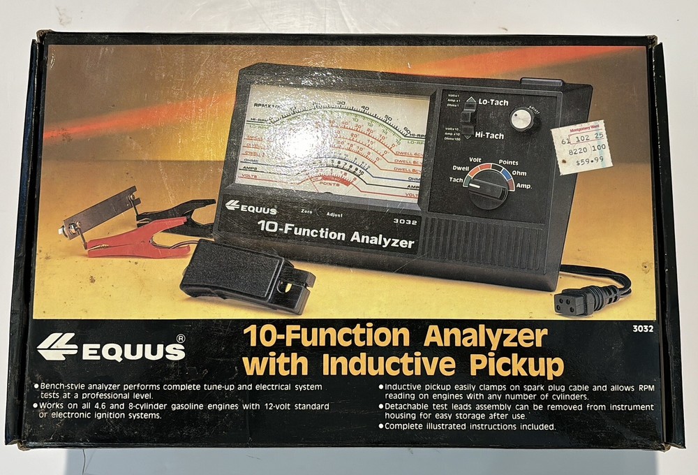 EQUUS 3032 10 Function Analyzer, 3050 Remote Start Switch, 3110 Timing Light