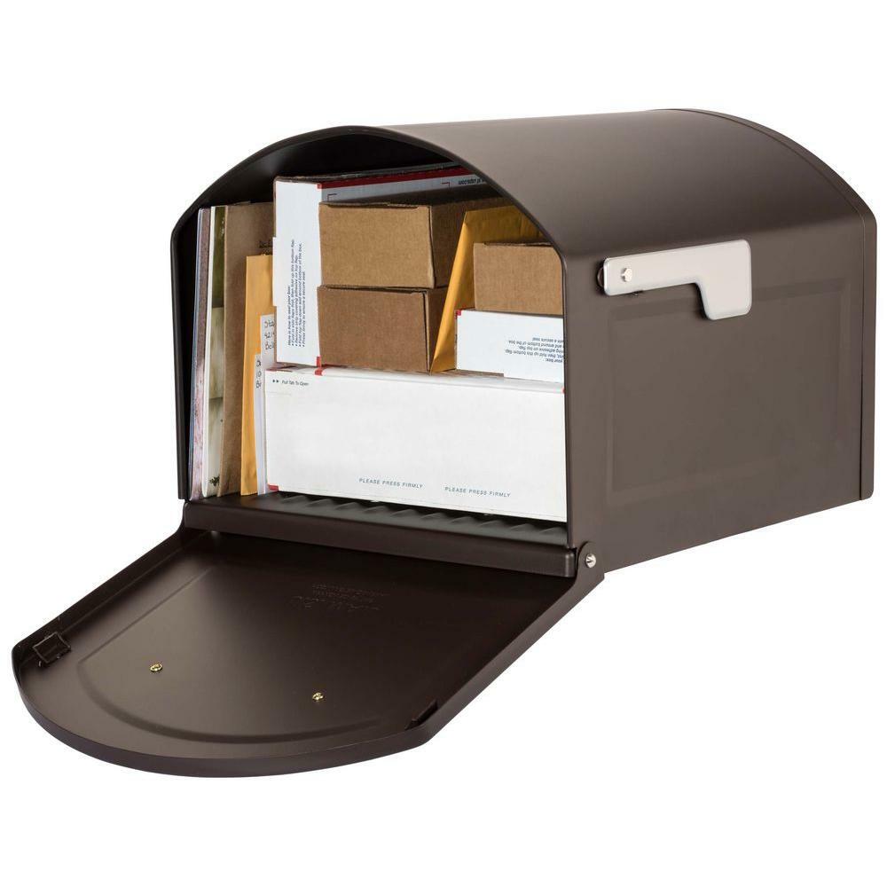 Architectural Mailbox Post Mount Outgoing Mail Indicator Steel Extra Large