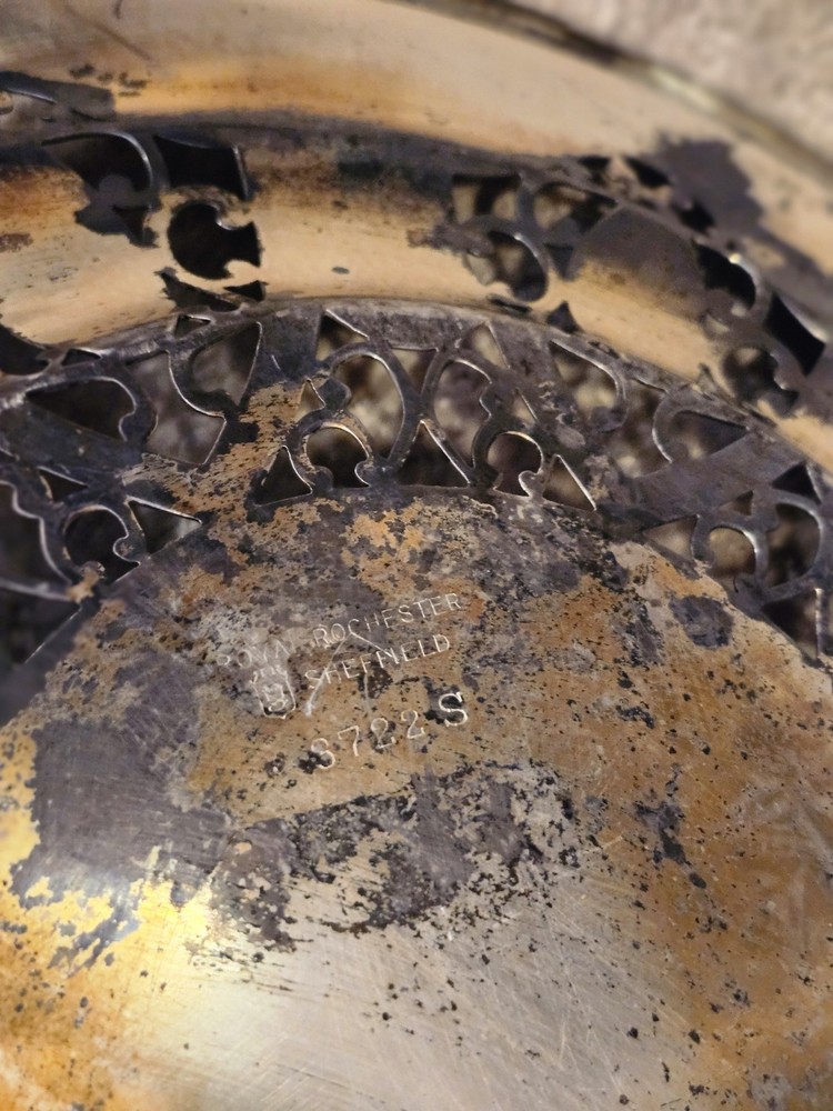 SHEFFIELD ROYAL ROCHESTER SILVER PLATE Ornamental Plate