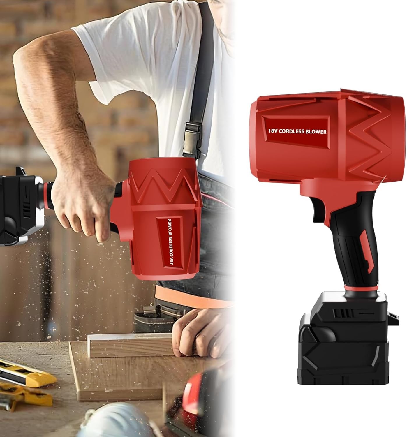 Small Handheld Leaf Blower Cordless Fit for MilWaukee M18 Battery,125-MPH430-CFM