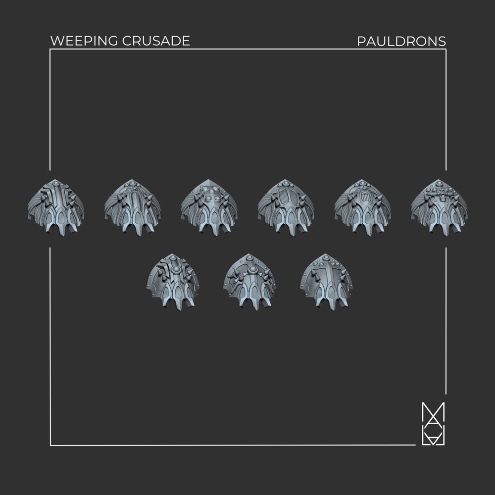 WEEPING CRUSADE CUSTODIAN PAULDRONS