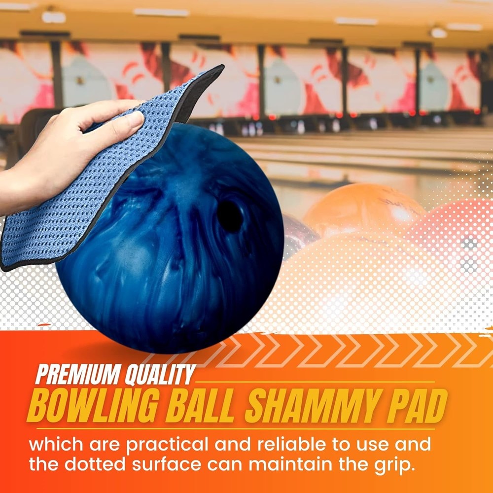 Durable 3-Pack Microfiber Bowling Ball Towels, 10"x8" for Pro-Level Performance