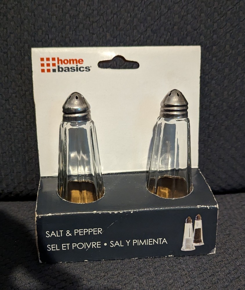 Home Basics 2 Piece Salt and Pepper Set