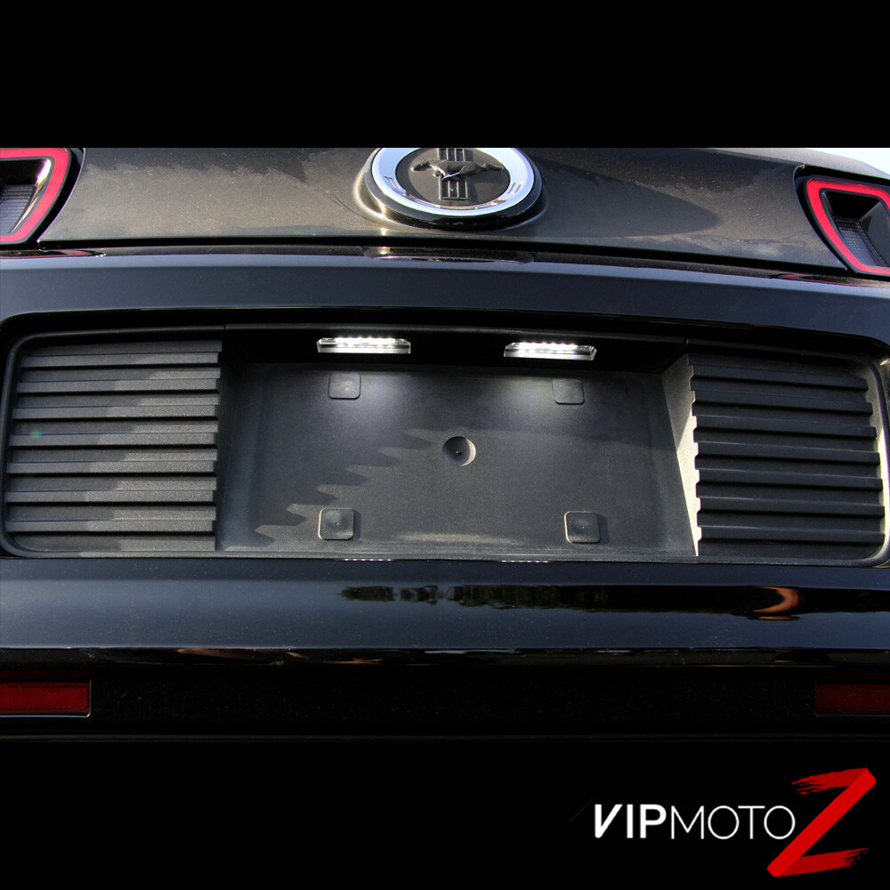 [F'King Bright] 10-14 Mustang 08-11 Focus 09-18 Flex LED License Plate Lamp Pair