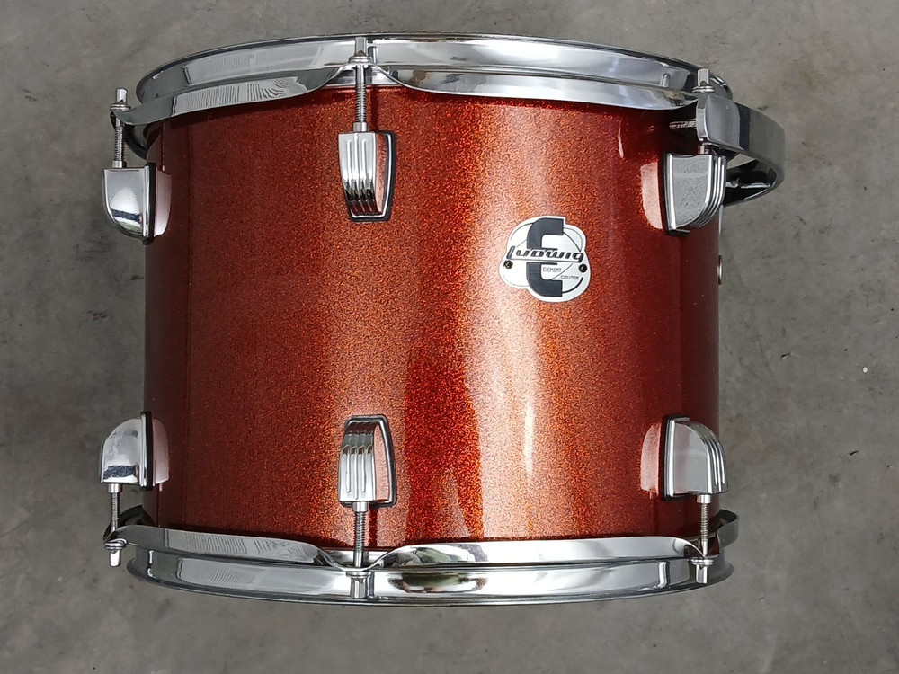 LUDWIG ELEMENT EVOLOLUTION 12" COPPER SPARKLE TOM DRUM. MINT CONDITION!