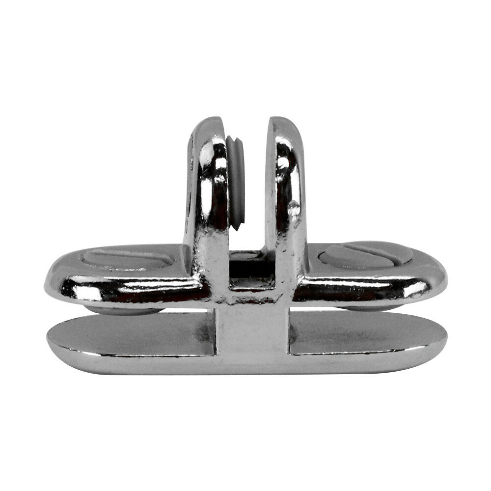 50 Pc Chrome 3 Way Glass 3/16'' Use Cubic Cubbie Connector Clip Tempered Glass