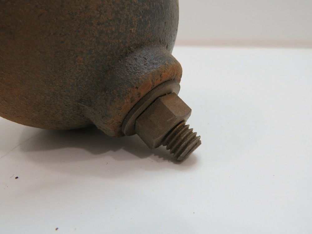 4 INCH CAST IRON BINNACLE BALL COMPENSATOR COMPASS (D3.5A674)
