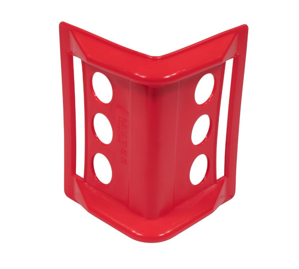 120Pc Red 4"x6" Flatbed Edge Protectors w/ Carrying Case Strap Corner Protector