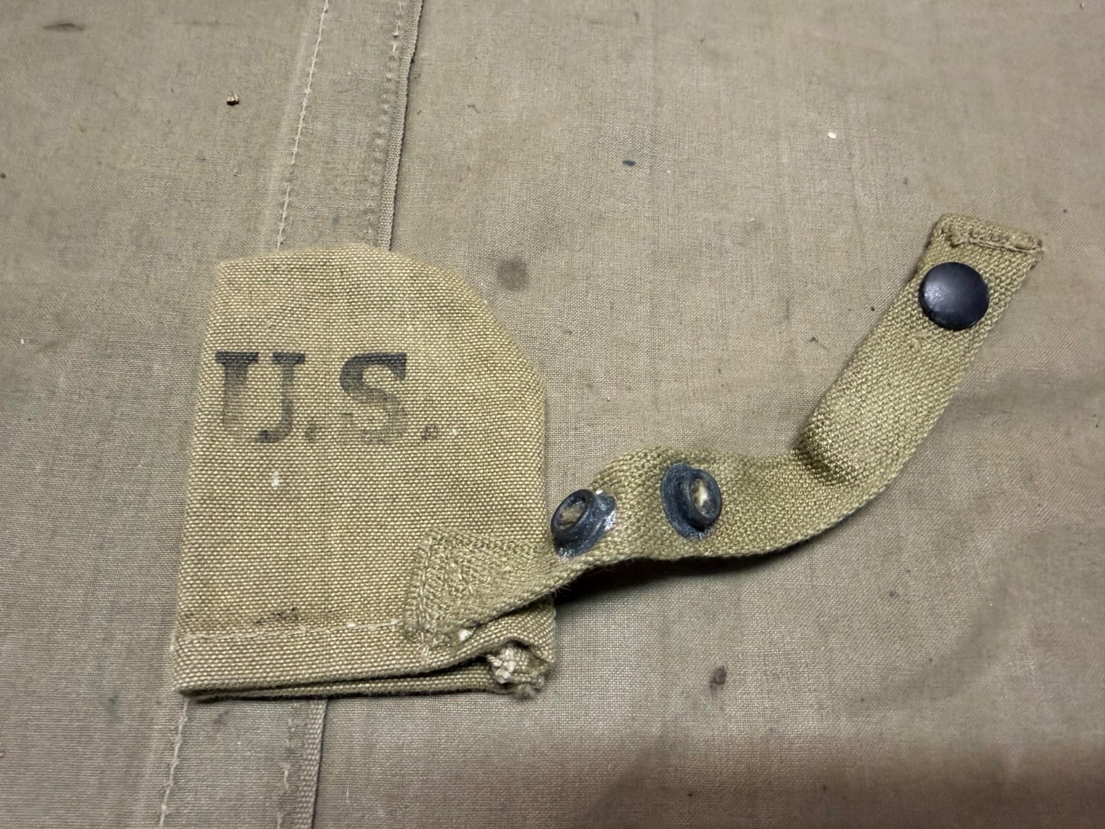 ORIGINAL WWII US ARMY 1942 M1 GARAND CARBINE RIFLE MUZZLE COVER-OD#3