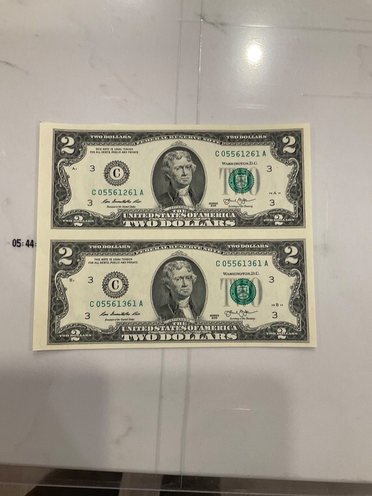 2 dollar 2 notes sheet 2013