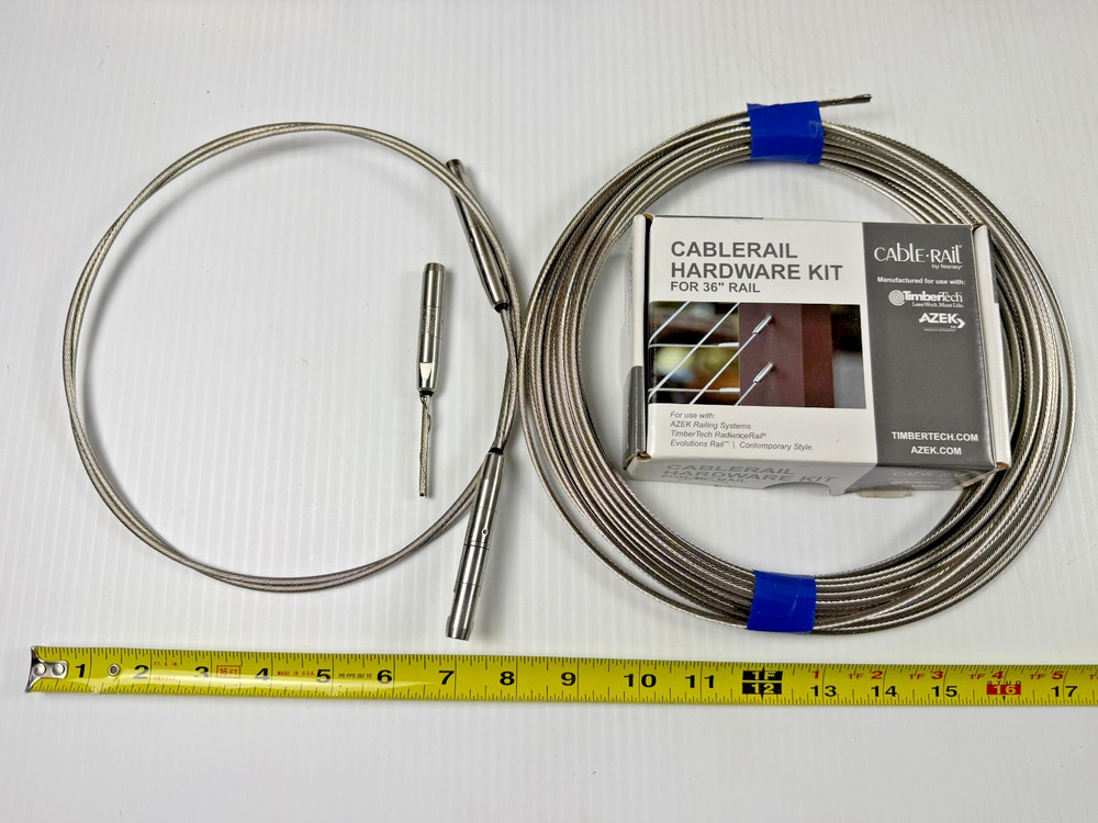 Timber Tech Cable Rail Leftover Cable and Hardware Deck Railing Stainless Steel