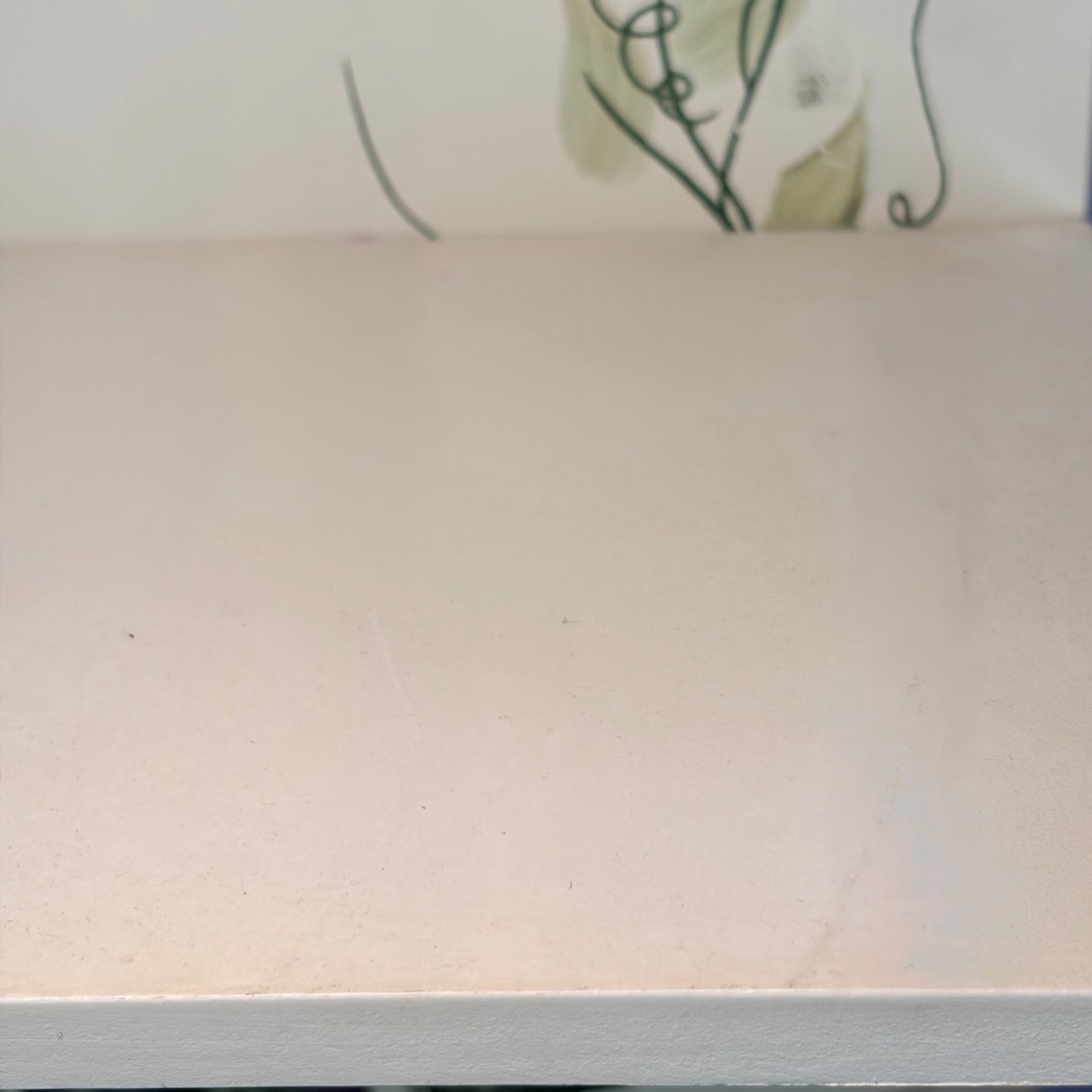 Kenyield Vintage Wood Wall Shelf Rack Heart Cutout Pink Roses Cottage Coe