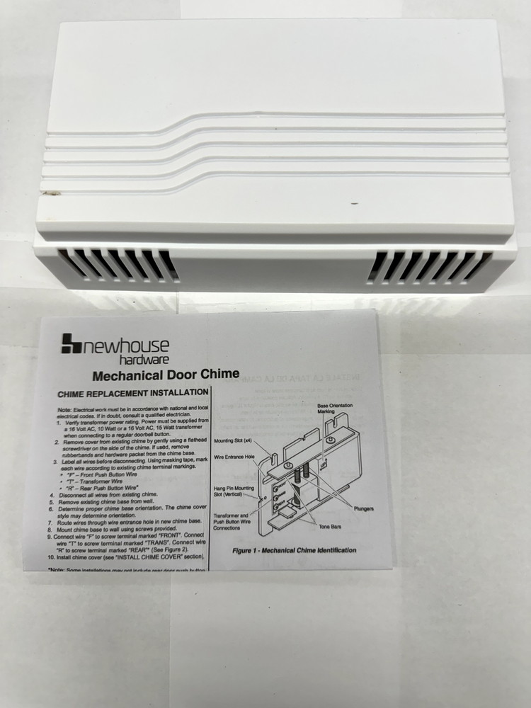 Newhouse Hardware CKIT1 Two Note Electric Door Chime Kit