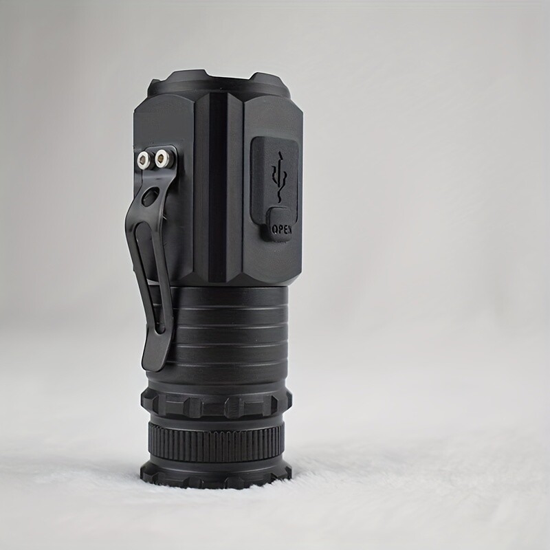 5 - Mode USB Rechargeable LED Flashlight Using 18350 Battery