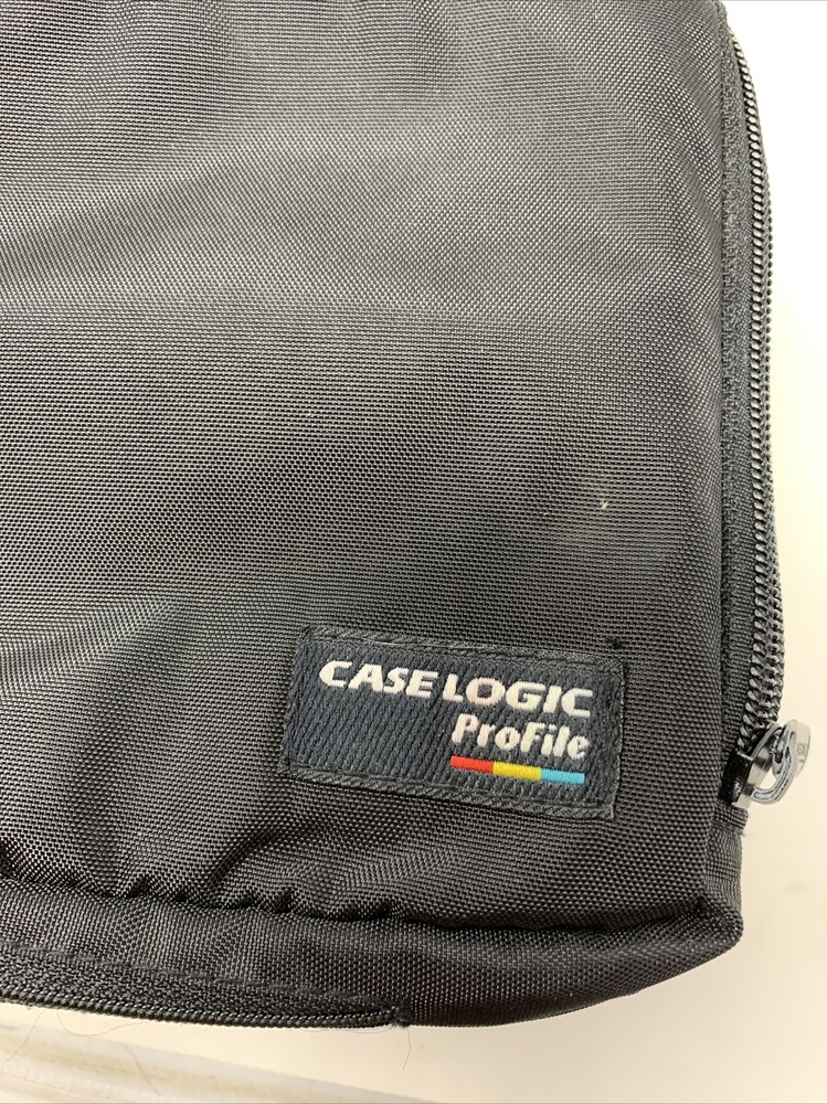 vintage case logic profile 2 pocket case-holds CD’s, Camera, Small Electronics