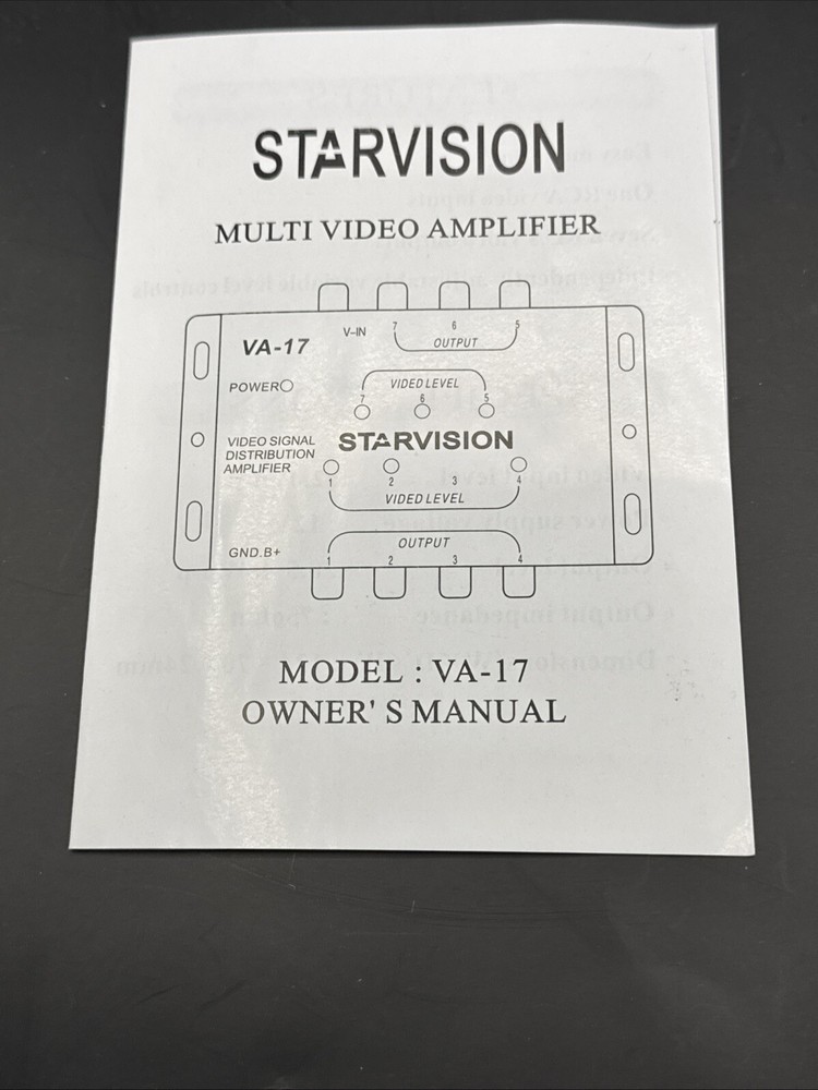 Starvision VA – 17 multimedia amplifier