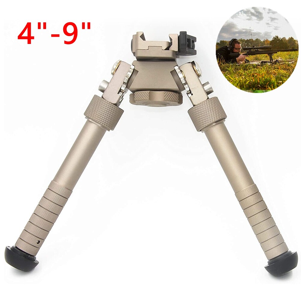 4"-9" Rifle Bipod Tactical 20mm Rail Adjustable QD Flat Spring Hunting Sand