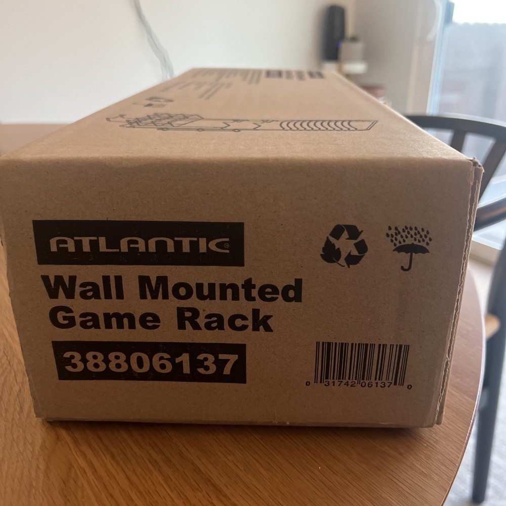 Atlantic Wall Mounted Game Rack Game Gaming Room Decor Wall Mount