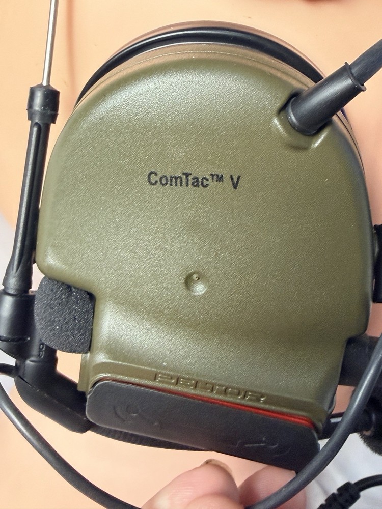 3M Peltor Comtac V Single Comm Headset Green Free Shipping