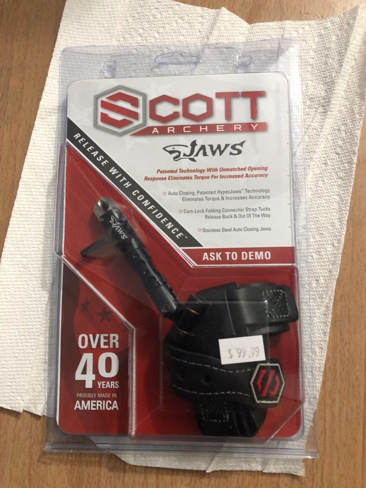 New Scott Archery Release Jaws Release Black 5030BS-BK