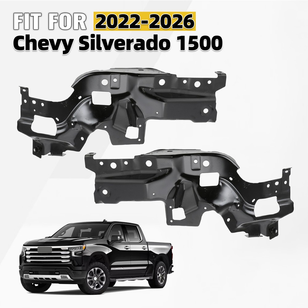 Front Bumper Bracket For 2022-2026 Chevy Silverado 1500 Left+Right Pair
