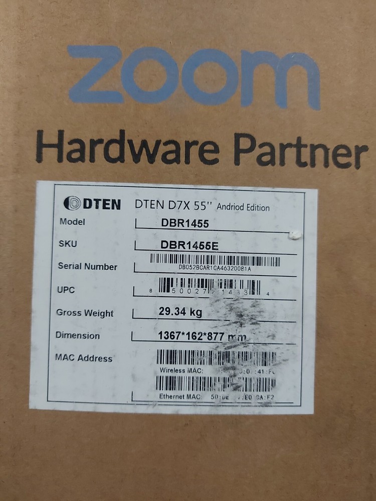 55" Dten D7X All-in-One InterActive Whiteboard Display