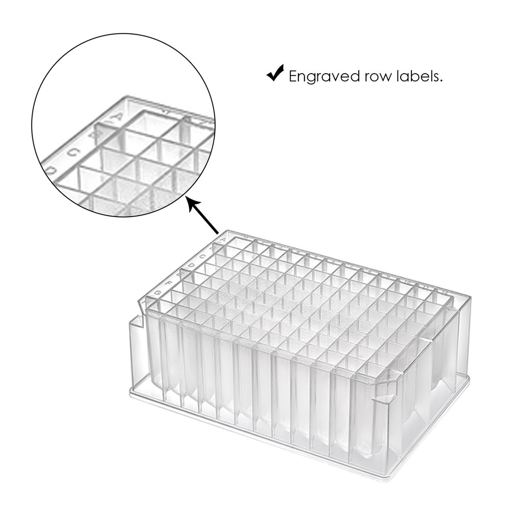 PRECISION LABWARE: 2.2ML DEEP WELL PLATES 96, V BOTTOM, EXP 6/2027