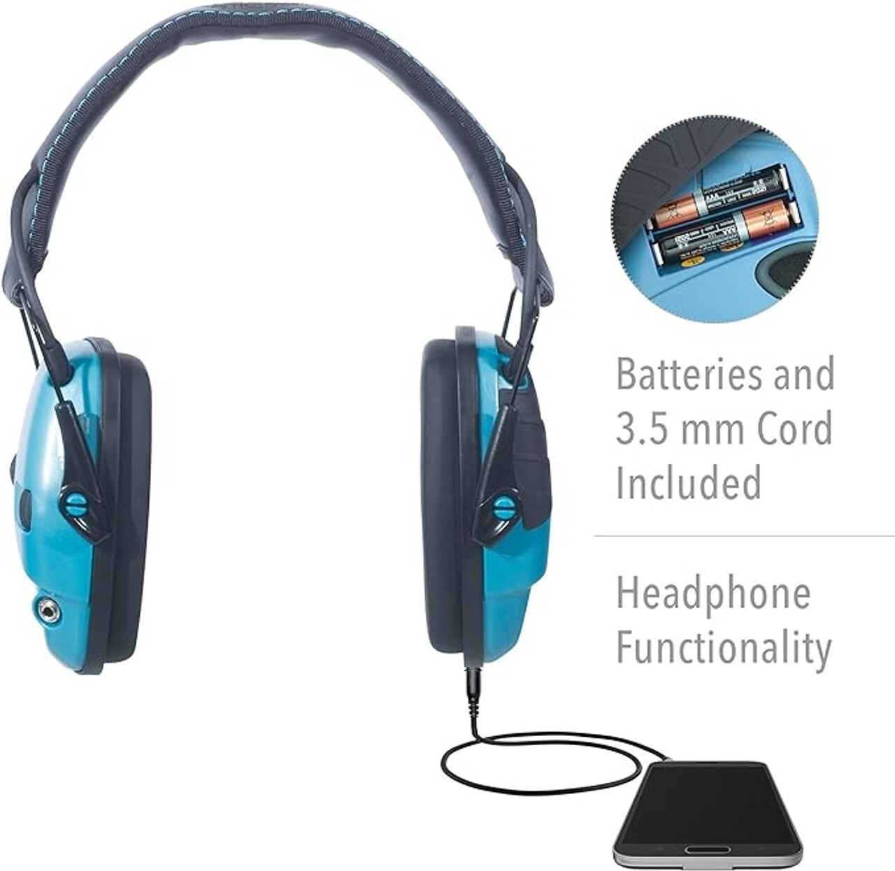 Howard Leight Impact Sport Sound Electronic Shooting Earmuff, Teal SIOC