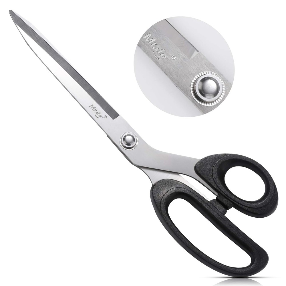 Mr.do Fabric Scissors 10 inch Sewing Scissors All Purpose Sharp Heavy Duty Fa...