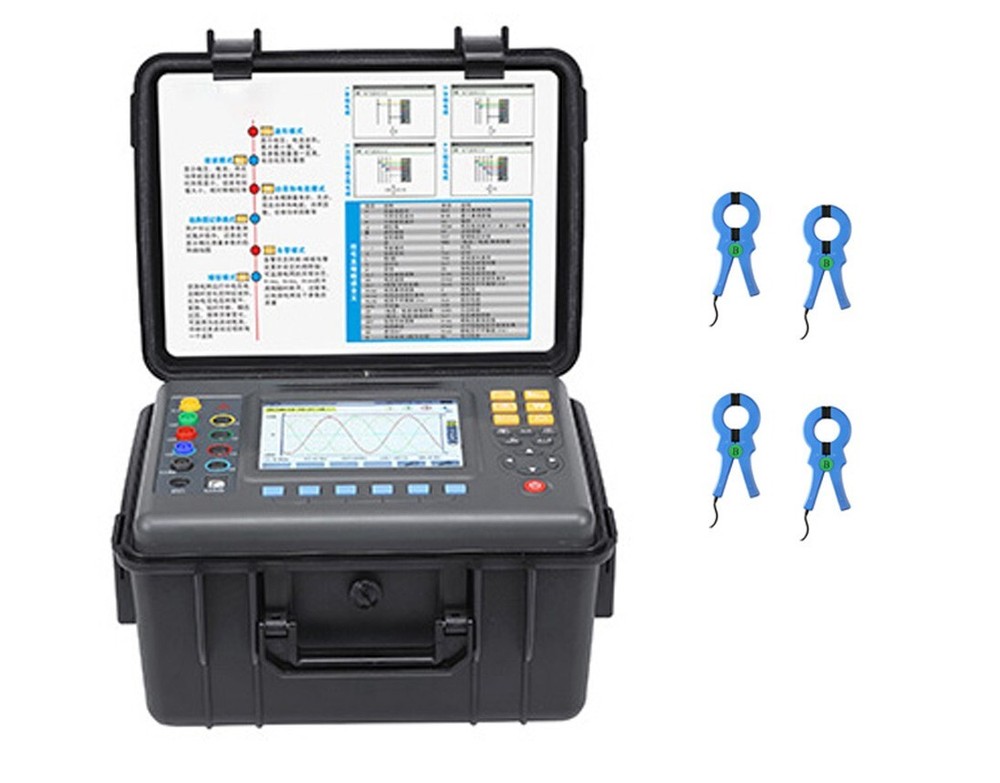 Multi-function Power Quality Analyzers Meter With Current Clamp 1.0A~1000A