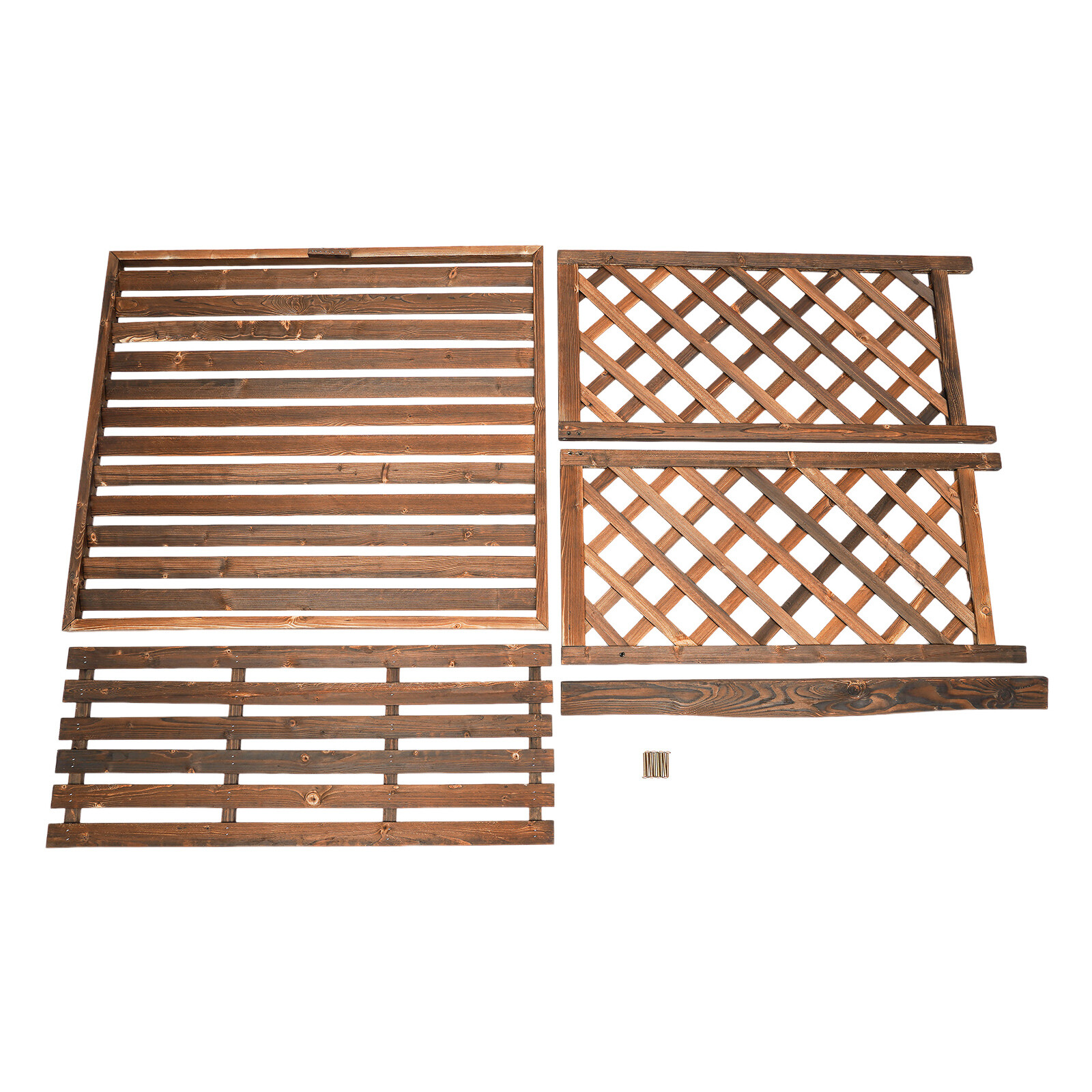 Air Conditioner Fence Screen- Outside Wooden AC Privacy Fence Cover, 39"L x 36"W