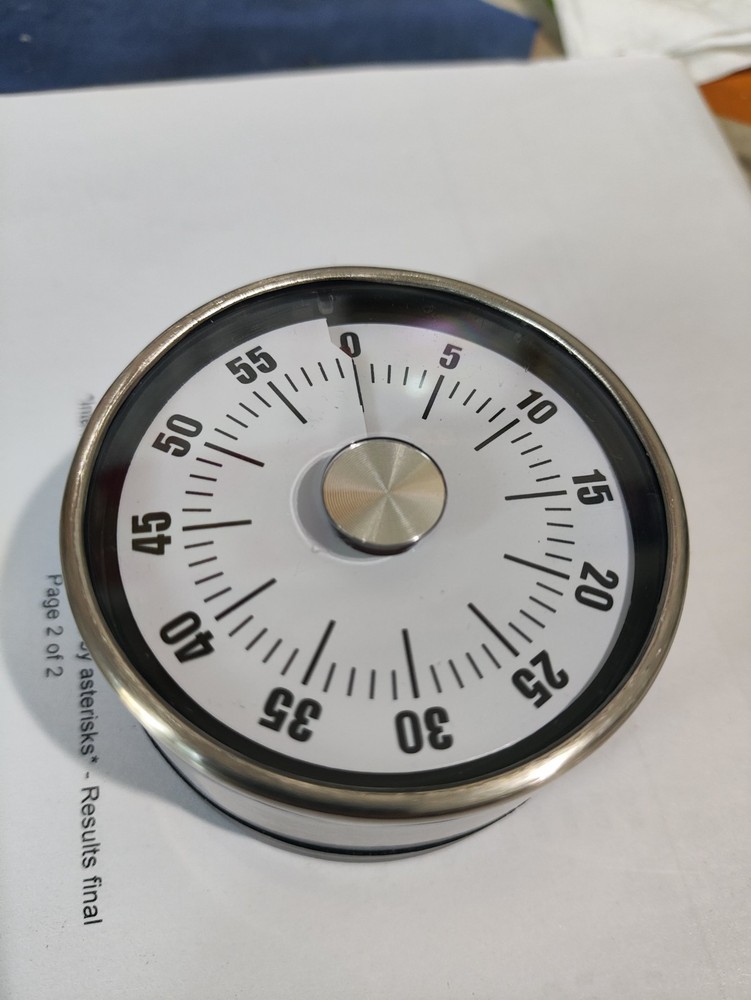 60 Minute Mechanical Countdown Kitchen Timer, Portable Cooking Reminder For Home