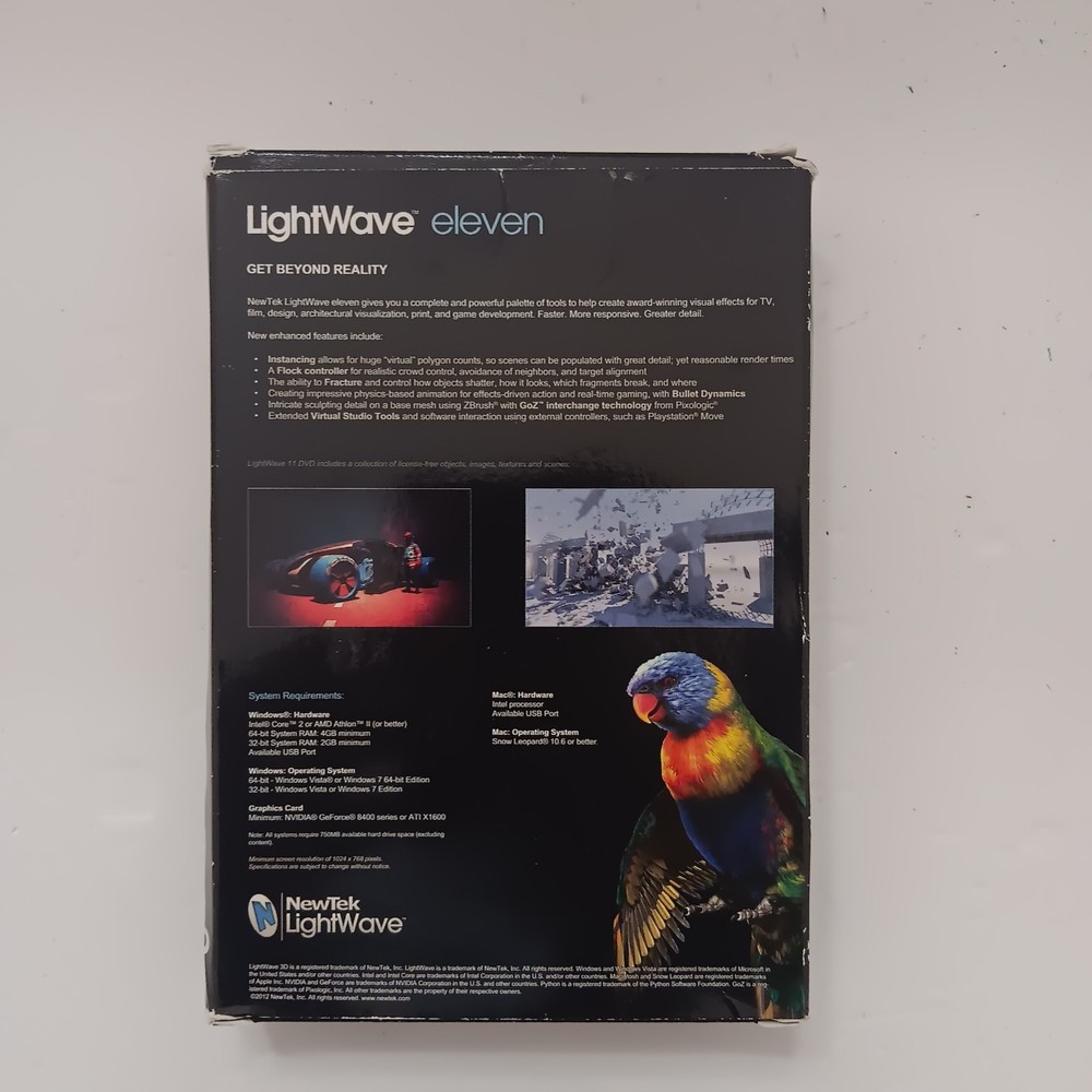 NewTek LightWave 3D Eleven (11) Model Animate Render 2012