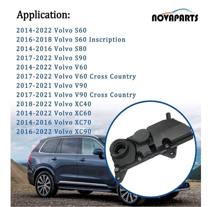 32140004 PCV Valve Oil Trap for Volvo XC90 XC60 S60 S80 S90 V60 V90 XC40 XC70