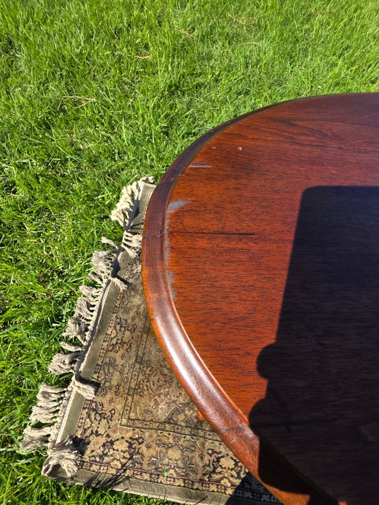 Antique Turned Bobbin Legs, 2 Tier, Parlor Side Table, Solid Wood