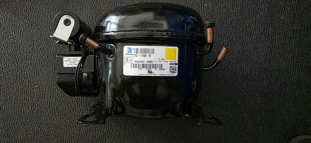 NEW Tecumseh TC-1155-E Hermetic Compressor With Capacitor & Isolation Mounts