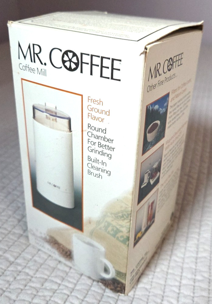 Mr Coffee Coffee Mill White IDS50 Vintage