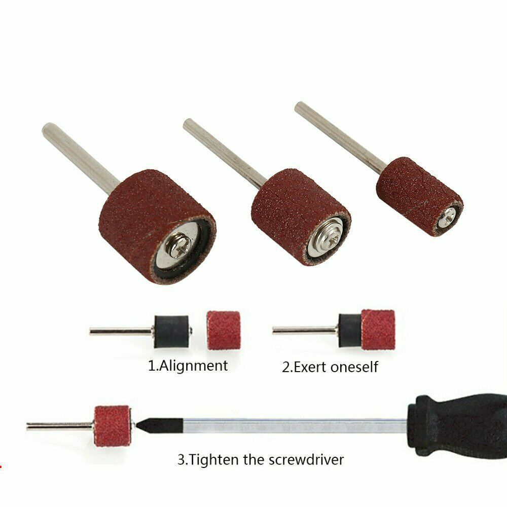 252pcs Sanding Drum Kit For Nail Drill Bits Dremel Accessories Rotary Tool+Box