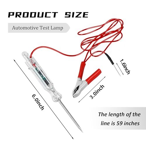 Relay Tester LED Circuit Tester Tester with Voltage Display,for Continuity