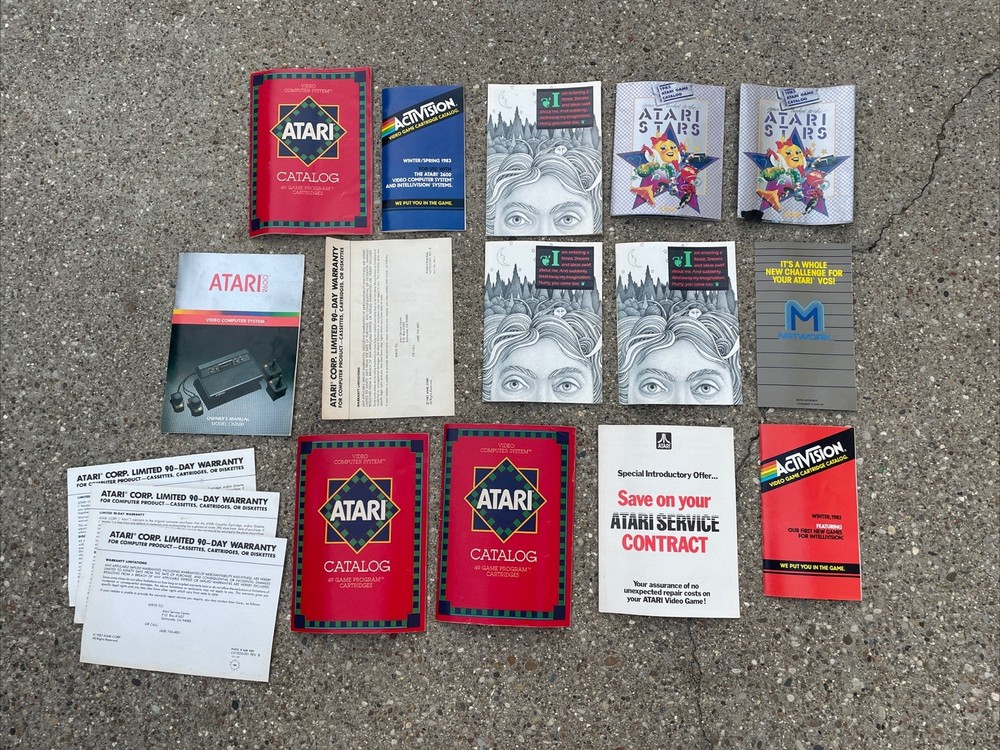 Atari Manual Lot