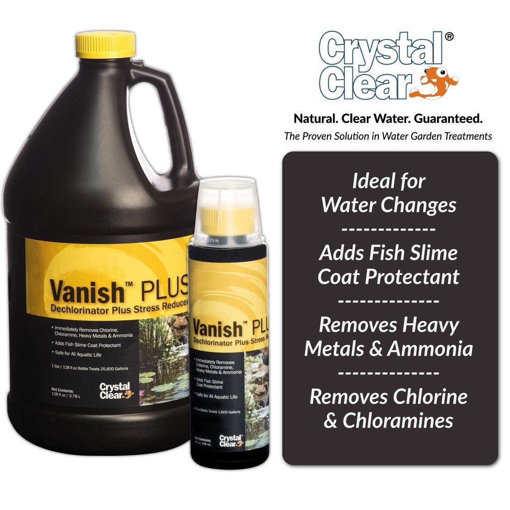 CrystalClear Vanish Plus Liquid Dechlorinator - Dextoxifier Plus Stress Reducer
