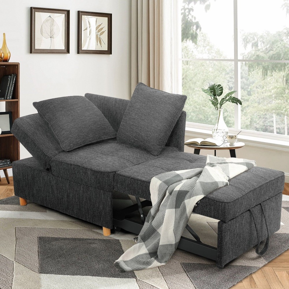 4 in 1 Folding Ottoman Sofa Bed, Convertible Chair Multi-Function Sleeper Sofa🏡