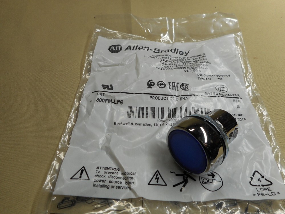 Allen Bradley 800FM-LF6 push button operator (NIB)