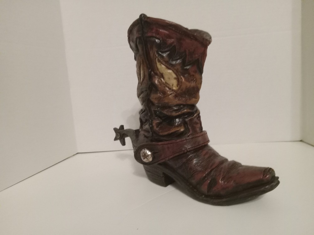 Poly Reain Boot With Spur