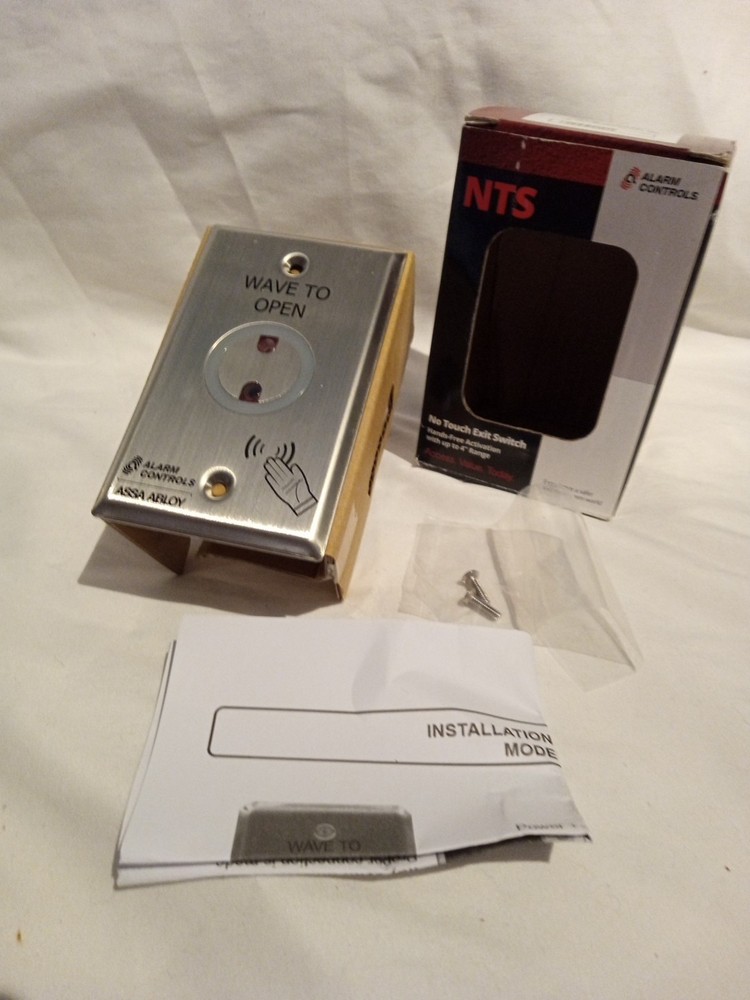 Alarm Controls NTS-1 No Touch Exit Motion Sensor,Single Gang,Silver