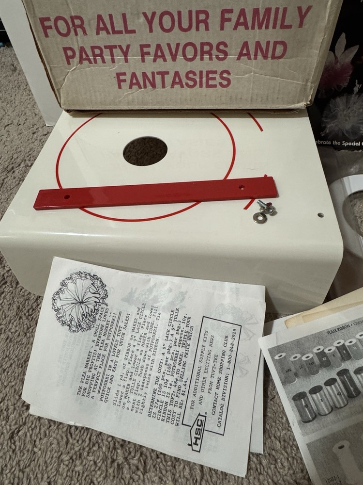 Vintage Tuft-Tee Maker Craft Kit 1990s Crafter Tool