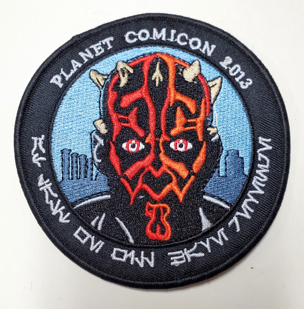 Star Wars 4" Darth Maul- Planet Comicon 2013 Patch- USA Mailed