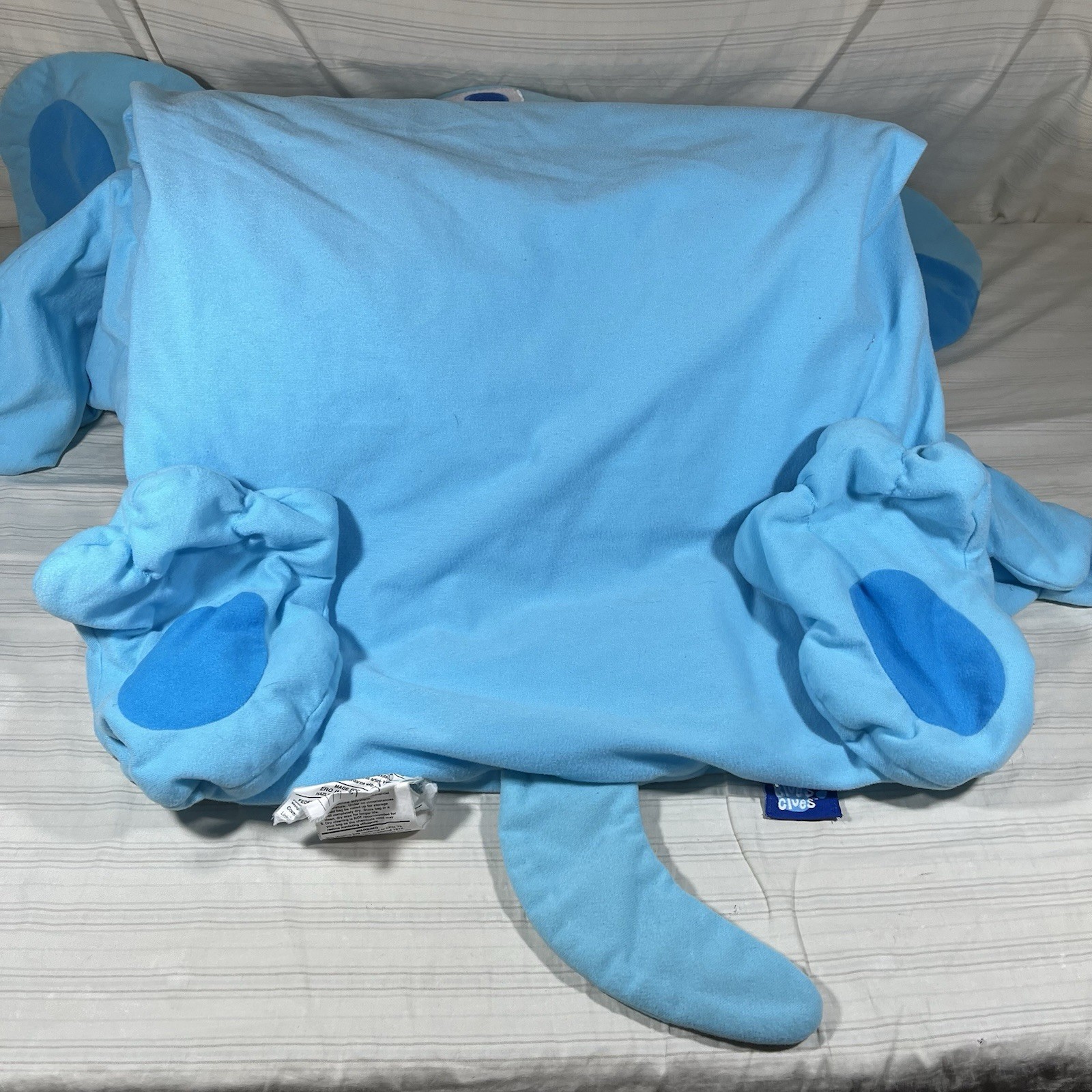 Rare Blue’s Clues Y2K Sleeping Bag Plush Pillow Nick Jr Viacom Slumber Kids 2000
